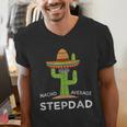 Fun Hilarious Stepfather Humor Stepdad Men's V-Neck T-Shirt