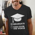 Funny Graduate Joke Mens Womens Graduation Gifts Men's V-Neck T-Shirt