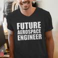 Future Aerospace Engineer College Graduate Graduation Men's V-Neck T-Shirt