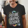 Future Graphic Er Graduation School Toddler Women Men Men's V-Neck T-Shirt