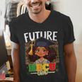 Future HBCU Grad Afro Girl College Graduation Kids Men's V-Neck T-Shirt