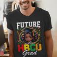 Future HBCU Grad Girl HBCU Toddler Kids Graduation Men's V-Neck T-Shirt