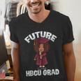 Future HBCU Grad Girl Wearing Graduation Gown Men's V-Neck T-Shirt
