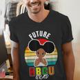 Future HBCU Grad Graduate Afro Girl College Graduation Men's V-Neck T-Shirt