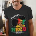 Future HBCU Grad History Girl Graduation HBCU Kids Men's V-Neck T-Shirt