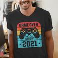 Game Over Class Of 2021 Shirt Students Graduation Men's V-Neck T-Shirt