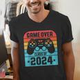 Game Over Class Of 2024 Shirt Students Graduation Men's V-Neck T-Shirt