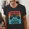 Game Over Class Of 2026 Shirt Students Last Day Graduation Men's V-Neck T-Shirt