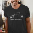 Gasoline Therapy Automotive Nostalgia Vintage Hotrod Car Men's V-Neck T-Shirt