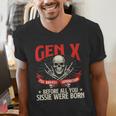 Gen X The Badass Generation Generation X Gen Xer Nostalgia Men's V-Neck T-Shirt