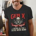 Gen X The Badass Generation Generation X Gen Xer Nostalgia Men's V-Neck T-Shirt
