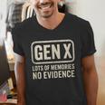 Gen X Lots Of Memories No Evidence Retro Nostalgia Men's V-Neck T-Shirt
