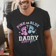 Gender Reveal Daddy Dad Men's V-Neck T-Shirt