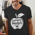 Geography Teacher Est 2018 School GraduationShirt Men's V-Neck T-Shirt