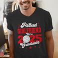 Girlfriend Of a 2025 Graduate Prom Graduation 25 VolleyBall Men's V-Neck T-Shirt