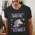 Girls 3rd Grade Graduation Magical Unicorn Men's V-Neck T-Shirt