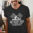 Go-Kart Dad Shirt Kart Racing Go-Cart Karting For Daddy Men's V-Neck T-Shirt