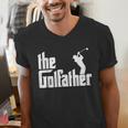 The GolfFather Golf Father God Father Dad Golfer Men's V-Neck T-Shirt The GolfFather Golf Father God Father Dad Golfer Men's V-Neck T-Shirt