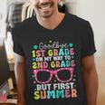 Goodbye 1st Grade Graduation To Second Grade First Summer Men's V-Neck T-Shirt