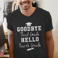 Goodbye 3rd Grade Hello 4th Grade Graduation Men's V-Neck T-Shirt