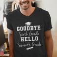 Goodbye 6th Grade Hello 7th Grade Graduation T-Shirt Men's V-Neck T-Shirt