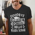 Goodbye Elementary School Graduation Hello Middle School Men's V-Neck T-Shirt