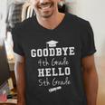 Goodbye Fourth Grade Hello Fifth Grade Graduation T-Shirt Men's V-Neck T-Shirt