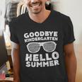 Goodbye Kindergarten Hello Summer Shirt Boy Girl Graduation Men's V-Neck T-Shirt