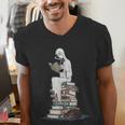 Gothic Librarian Halloween Books Tee For Teachers Men's V-Neck T-Shirt Gothic Librarian Halloween Books Tee For Teachers Men's V-Neck T-Shirt