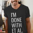 Grad Student Dissertation Thesis PhD Graduation Men's V-Neck T-Shirt