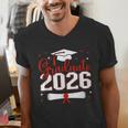 Graduate 2026 For Class Of 2026 Graduation Men's V-Neck T-Shirt