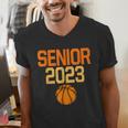 Graduate Senior Class 2023 Basketball Player Graduation Grad Men's V-Neck T-Shirt