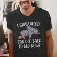 I Graduated Can I Go Back To Bed Now Koala Bear Graduation Men's V-Neck T-Shirt
