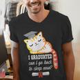 I Graduated Can I Go Back To Sleep Now Graduation Men's V-Neck T-Shirt