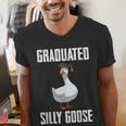 Graduated Silly Goose Student Graduation 2026 Grad Men's V-Neck T-Shirt