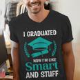 I Graduated Smart Graduation Student College University Men's V-Neck T-Shirt