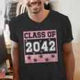 Graduating Class Of 2042 First Day Of School 2042 Graduation Men's V-Neck T-Shirt