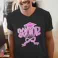 Graduation 2026 Senior 2026 Class Of 2026 Coquette Pink Girl Men's V-Neck T-Shirt