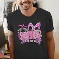 Graduation 2027 Senior 2027 Class Of 2027 Coquette Pink Girl Men's V-Neck T-Shirt