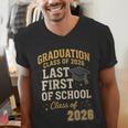 Graduation Class Of 2026 My Last First Day Of School Senior Men's V-Neck T-Shirt