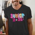 Graduation Class Of 2026 Senior Pink Coquette Bow 2026 Grade Men's V-Neck T-Shirt