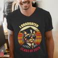 Graduation Day 2024 Graduate For School Degree College Cat Men Women Men's V-Neck T-Shirt