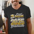 Graduation Family Matching Proud Mom Of A 2025 Graduate Men's V-Neck T-Shirt