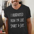 Graduation Gag I Graduated Now Im Like Smart & Shit Tee Men's V-Neck T-Shirt