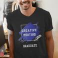 Graduation Graduated Creative Writing Degree University Men's V-Neck T-Shirt