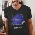 Graduation Graduated Music Degree University College Student Men's V-Neck T-Shirt