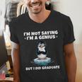 Graduation Not Saying I'm A Genius But I Did Graduate Men's V-Neck T-Shirt