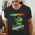 Graduation Preschool DinosaurRex Crushed It Boys Grad Men's V-Neck T-Shirt