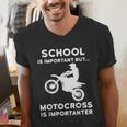 Graduation Shirt For Dirtbike Motocross Riders Men's V-Neck T-Shirt