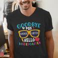 Graduation Shirt Goodbye PreK Hello Kindergarten School Men's V-Neck T-Shirt